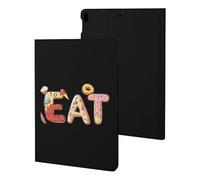 EAT Foodie Cute Tablet Case Unisex Slim Hard Protective Cover Compatible with iPad 9th/ 8th/ 7th