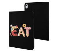 EAT Foodie Cute Tablet Case Unisex Slim Hard Protective Cover Compatible with iPad 9th/ 8th/ 7th