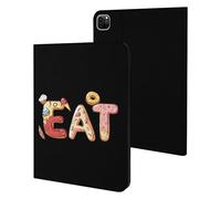 EAT Foodie Cute Tablet Case Unisex Slim Hard Protective Cover Compatible with iPad 9th/ 8th/ 7th