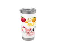 Eat Fruit Not Friends Stainless Steel Insulated Tumbler