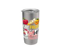 Eat Fruit Not Friends Stainless Steel Insulated Tumbler