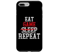 Eat Game NO SLEEP Repeat Extended Gaming Session LAN Gamer Case for iPhone 7 Plus/8 Plus