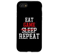 Eat Game NO SLEEP Repeat Extended Gaming Session LAN Gamer Case for iPhone SE (2020) / 7/8
