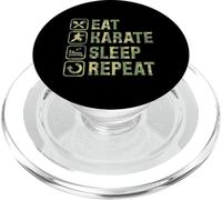 Eat Karate Sleep Repeat Simple Basic Martial Arts PopSockets PopGrip for MagSafe