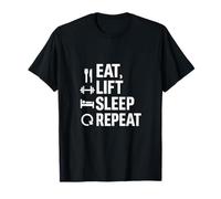Eat Lift Sleep Repeat Infinity Gym Workout Graphic T-Shirt