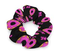 Eat Me Donut Fashion Hair Bands Scrunchies for Women Soft Elastic Hair Ties Accessories