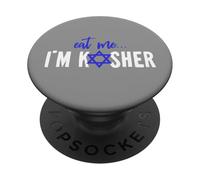 Eat Me I'm Kosher Jew Hanukkah Hebrew Cook Chef Cooking PopSockets Adhesive PopGrip