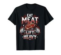 Eat Meat Lift Heavy Carnivore Diet Value Graphic T-Shirt