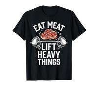 Eat Meat Lift Heavy Things Carnivore Diet T-Shirt