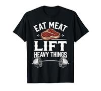 Eat Meat Lift Heavy Things Carnivore Diet T-Shirt