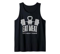 Eat Meat Lift Heavy Things Carnivore Diet Tank Top