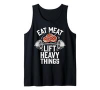 Eat Meat Lift Heavy Things Carnivore Diet Tank Top