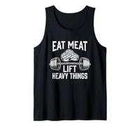 Eat Meat Lift Heavy Things Carnivore Diet Tank Top