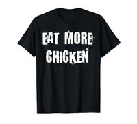 Eat More Chicken Value Graphic T-Shirt, Men, Black, L