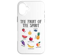 Eat More Fruit Healthy Lifestyle Motif Case for iPhone 16 Plus