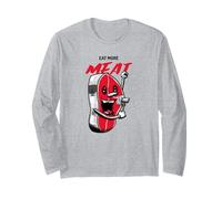 Eat More Meat (Funny Anti Vegan Statement) Long Sleeve T-Shirt