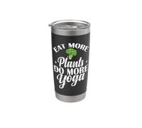 Eat More Plants do More Yoga Stainless Steel Insulated Tumbler
