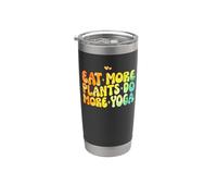 Eat More Plants Do More Yoga Stainless Steel Insulated Tumbler