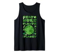 Eat More Plants Save The Planet -Environment Peace Earth Day Tank Top