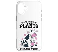 Eat more plants, Vegan and Vegetarian Day, Animal rights Case for iPhone 16 Plus