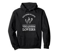 Eat More Plants Veganism Is For Lovers (Herbivore Statement) Pullover Hoodie
