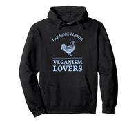 Eat More Plants Veganism Is For Lovers (Herbivore Statement) Pullover Hoodie