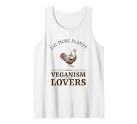 Eat More Plants Veganism is for Lovers (Herbivore Statement) Tank Top