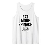 Eat More Spinach Funny Healthy Eating Motivational Tank Top