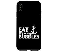 Eat My Bubbles Funny Swimming Scuba Diver Case for iPhone XS Max