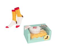 EAT MY SOCKS Design with Shaped Waffle, Multicoloured, 36-45