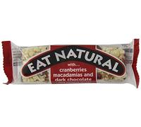 Eat Natural - Dark Chocolate Coated Cranberry Macadamia Bar - 45g x 12