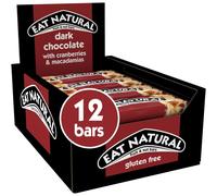 Eat Natural Dark Chocolate Cranberries & Macadamias Fruit & Nut Bars (12 x 40g) - Gluten-Free