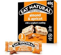 Eat Natural Almond & Apricot with a Yoghurt Coating Fruit & Nut Bars, 3 x 40 g