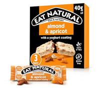 Eat Natural Almond & Apricot with a Yoghurt Coating Fruit & Nut Bars, 3 x 40 g