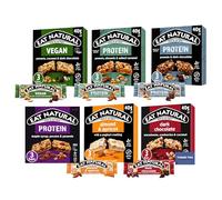Eat Natural Fruit & Nut Cereal Bars Variety Pack - 6 Flavours (6 x 3 x 40g) - Protein, Vegan & Classic Options with Dark Chocolate, Almonds, Maple Syrup, and More - Wholesome On-the-Go Snack Bars