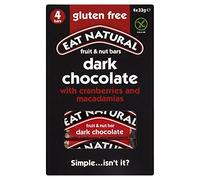 Eat Natural Gluten Free Bars Cranberries, Macadamias and Dark Chocolate (4x33g) - Pack of 6