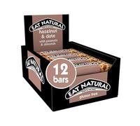 Eat Natural Hazelnut & Date with Peanuts & Almonds Fruit & Nut Bars 12 x 40g