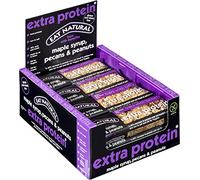 Eat Natural Protein Bars, Maple Syrup, Pecans, Peanuts Extra Protein Snack Bars 45 g, pack of 12