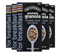 Eat Natural Protein Bars, Protein Granola Cereal, 5 x 400g