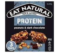Eat Natural Protein Fruit & Nut Bars, Peanuts & Dark Chocolate, 3 x 40g