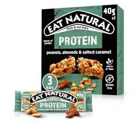 Eat Natural Protein Packed Bars, Peanuts, Almonds, Salted Caramel, 3 x 40g