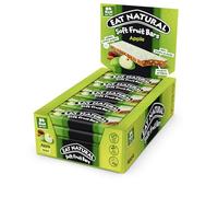 Eat Natural Soft Fruit Bars - Apple, Dates & Almonds - Vegan, Gluten-Free Snack and Source of Fibre - Simple, Delicious On-the-Go Snack Bars - 25g (Pack of 15)