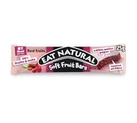 Eat Natural Soft Fruit Bars - Red fruits, Dates, Almonds - Vegan, Gluten-Free Snack and Source of Fibre - Simple, Delicious On-the-Go Snack Bars - 25g (Pack of 15)