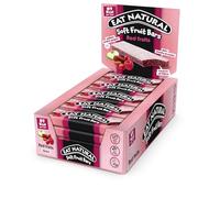 Eat Natural Soft Fruit Bars - Red fruits, Dates, Almonds - Vegan, Gluten-Free Snack and Source of Fibre - Simple, Delicious On-the-Go Snack Bars - 25g (Pack of 15)
