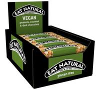 Eat Natural Vegan Peanuts, Coconut & Dark Chocolate Bars 12 x 40g