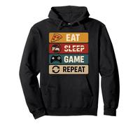 Eat No Sleep Game Repeat Pullover Hoodie