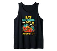 Eat Outside Day August 31 Picnic Outdoor Fun Summer Food Tank Top