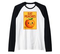 Eat Peaches Peach Lover Raglan Baseball Tee