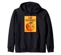 Eat Peaches Peach Lover Zip Hoodie