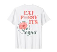Eat PSSY ITS Vegan X Watercolour Edition Vegan Censored Back T-Shirt